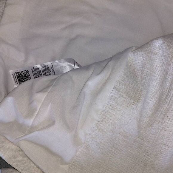 TOPSHOP Blazer Womens Sz 2 White Linen Blend‎ Double Breasted Jacket Business - Picture 8 of 9